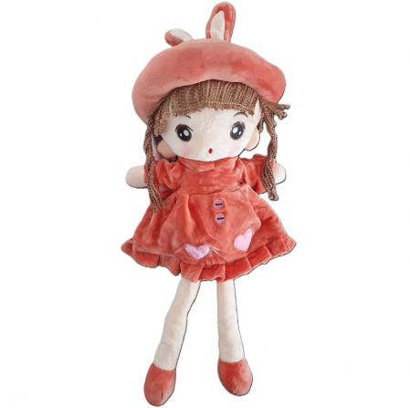 Papusi si Accesorii - Papusa din material textil , 37cm ,  canta Ratustele mele