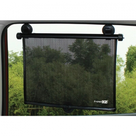 Produse pentru masina - Parasolar auto retractabil, FreeON, Black