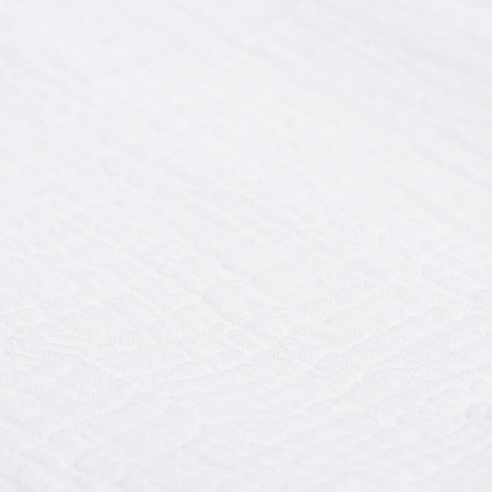 Paturica bebe, New Baby, 70x100 cm, Din muselina, 100% bumbac certificat Oeko Tex Standard 100, Alb [2]
