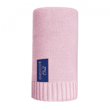 Lenjerii, baldachine, aparatoare - Paturica, Bocioland, Paris, Pentru copii, Moale, Din bambus si bumbac, Cu proprietati de termoreglare, Antialergica si antibacteriana, Dimensiune mare 80 x 100 cm, Pink
