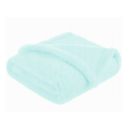 Lenjerii, baldachine, aparatoare - Paturica pufoasa, MimiNu, Pentru copii, Din fleece, 75 x 100 cm, Mint