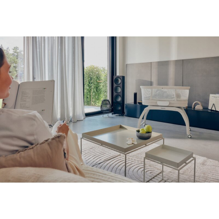 Patut balansoar, Lionelo, Coral, Cu landou ergonomic detasabil, Functie de balansare integrata, Functie de cantar, Sunete si cantece de leagan, Cu roti, Panou tactil sau telecomanda, 0-9 kg, EN 1130:2 [32]