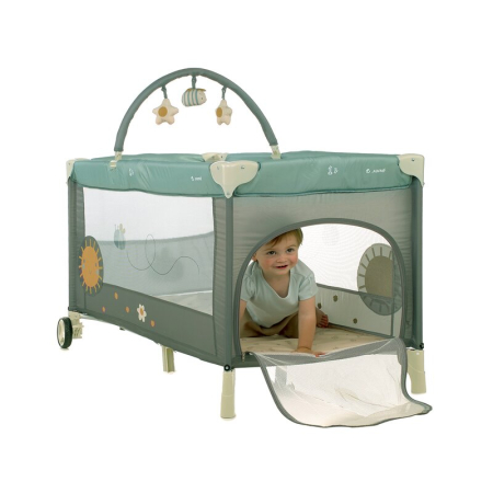 Patut pliant, Jane, One Level, Cu roti, Cu arcada cu jucarii, Geanta de transport, Cu un nivel, Conform standardelor europene EN 716-1:2017+AC:2019EN 16890:2017 + A1:2021, Botanic [2]