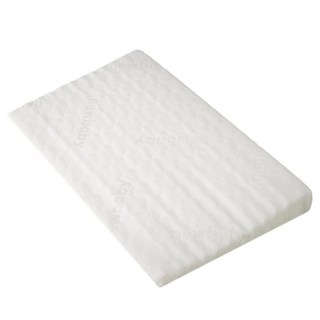 Perne - Perna oblica, New Baby, Basic, Asigura o pozitie corecta, Antialergica, Din spuma, Cu husa detasabila, 59x37 cm, 0 luni+, White