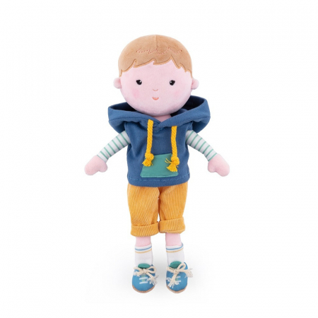 Papusi si Accesorii - Petite&Mars - Papusa Max 14 x 34 cm, 0 luni, 35 cm, Albastru