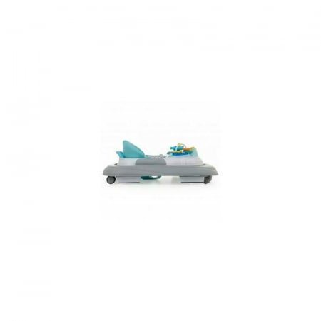 Petite&Mars - Premergator Monty, Panou interactiv, Reglabil pe inaltime, Roti, Sustine 12 kg, Chevron Blue [4]