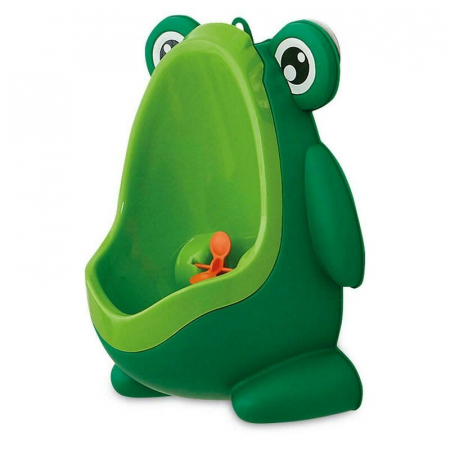 Olite si Reductoare WC - Pisoar baieti Frog, Cu ventuze, Cu tinta rotativa, FreeON, Green