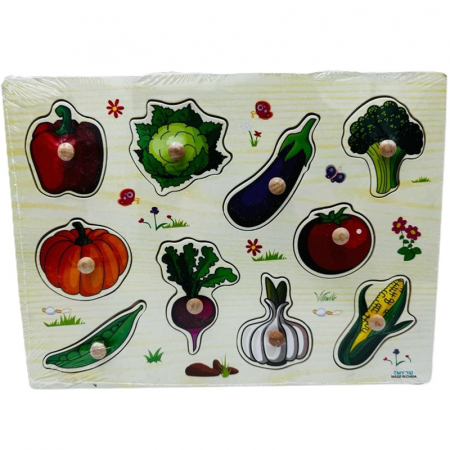Puzzle copii - Puzzle din lemn incastru , Legume , Fructe , Numere , Animale , Vehicule