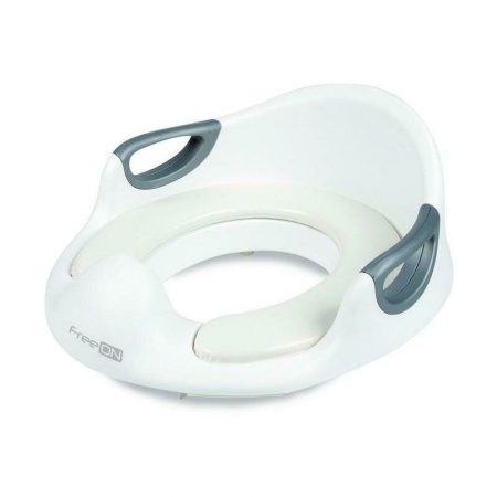 Olite si Reductoare WC - Reductor toaleta, FreeON, Cu perna confortabila si detasabila, Cu manere, 37x9,3x65,5 cm, White