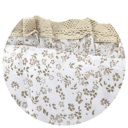 Sac de dormit, MimiNu, Premium, Cu picioruse, De iarna, Din bumbac certificat Oeko Tex Standard 100, Cu dantela si volan, 90 cm, S, Meadow [4]