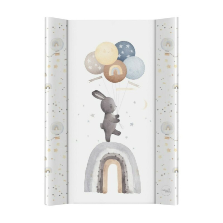 Saltele si accesorii infasat - Saltea de infasat, Ceba Baby, Basic, Cu Intaritura, 70x50 cm, Suprafata impermeabila, Pentru comode de infasat sau patuturi, Fara ftalati, 0 luni+, Rainbow Walk