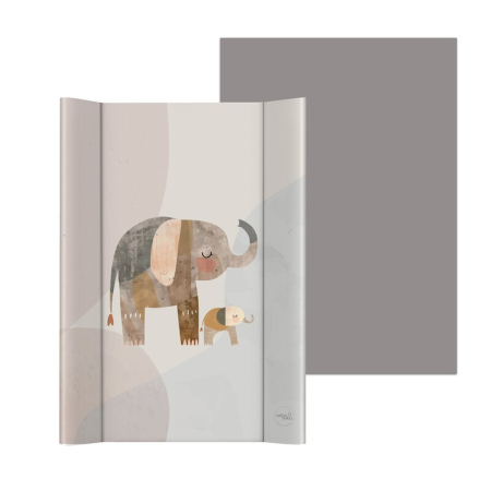 Saltea de infasat, Ceba Baby, Cu Intaritura, Pentru comode, masute de infasat si patuturi, 50x70 cm, Fara BPA, Certificata Oeko-Tex Standard 100, 0 luni+, Ultra Light Cosy Hippo [2]