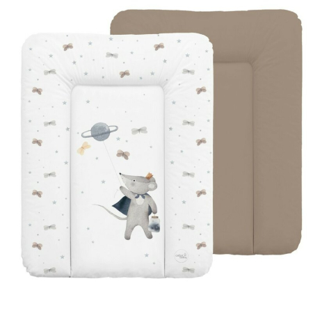 Camera copilului - Saltea de infasat, Ceba Baby, Moale, 70 x 50 cm, Suprafata impermeabila, Pentru comode de infasat sau suprafete plane, Fara ftalati, 0 luni+, Cosmic Mouse