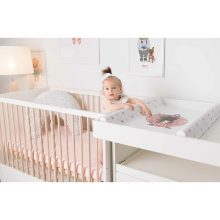 Saltea de infasat, Ceba Baby, Moale, Profilata, 50x70 cm, Pentru comode si masute de infasat, Fara BPA, Impermeabila, 0 luni+, Basic Clever Otter [3]