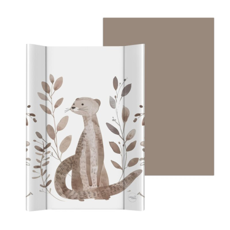 Saltea de infasat, Ceba Baby, Moale, Profilata, 50x70 cm, Pentru comode si masute de infasat, Fara BPA, Impermeabila, 0 luni+, Basic Clever Otter [1]