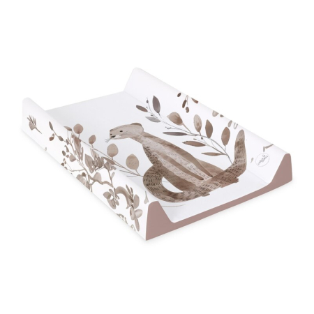 Saltea de infasat, Ceba Baby, Moale, Profilata, 50x70 cm, Pentru comode si masute de infasat, Fara BPA, Impermeabila, 0 luni+, Basic Clever Otter [2]