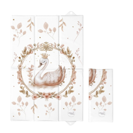 Saltele si accesorii infasat - Saltea de infasat, Ceba Baby, Pliabila, 60x40 cm, Suprafata impermeabila, Multifunctionala, Pentru acasa si in deplasari, Basic Glamour Style