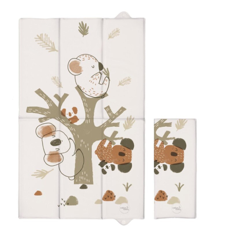 Saltele si accesorii infasat - Saltea de infasat, Ceba Baby, Pliabila, 80x50 cm, Suprafata impermeabila, Multifunctionala, Pentru acasa si in deplasari, Basic Koala