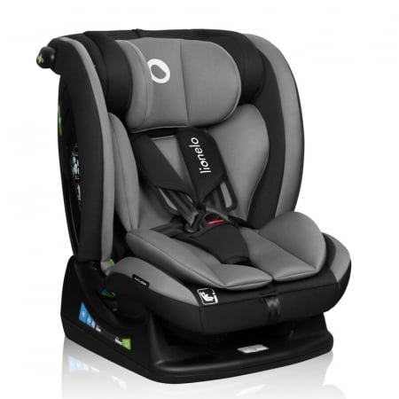 Scaun auto, Lionelo, Aart i-Size, Cu spatar inclinabil in 4 pozitii, Cu tetiera reglabila in 13 pozitii, 0-36 Kg, 40-150 cm, Cu centura siguranta in 3 puncte, Conform cu ECE R129/03, Gri [3]