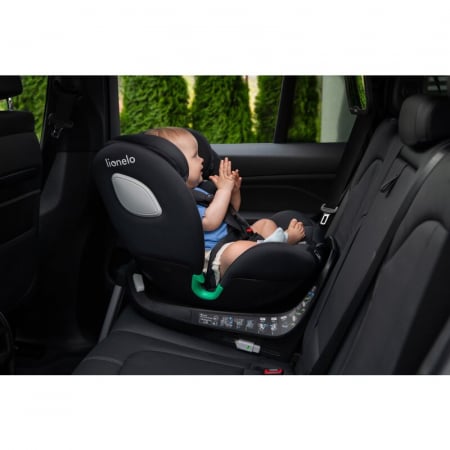 Scaun auto, Lionelo, i-Size Braam, 0-36 Kg, 40-150 cm, Cu isofix si picior de fixare, Protectie laterala, Rotire 360 grade, Ajustare spatar in 5 pozitii, Tetiera reglabila in 14 trepte, Conform cu sta [53]