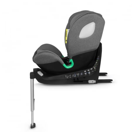 Scaun auto, Lionelo, i-Size Braam, 0-36 Kg, 40-150 cm, Cu isofix si picior de fixare, Protectie laterala, Rotire 360 grade, Ajustare spatar in 5 pozitii, Tetiera reglabila in 14 trepte, Conform cu sta [9]