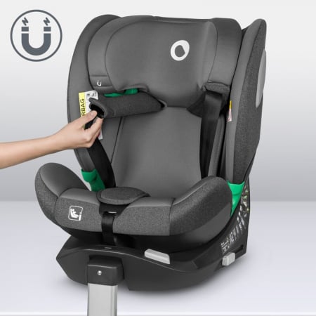 Scaun auto, Lionelo, i-Size Braam, 0-36 Kg, 40-150 cm, Cu isofix si picior de fixare, Protectie laterala, Rotire 360 grade, Ajustare spatar in 5 pozitii, Tetiera reglabila in 14 trepte, Conform cu sta [36]
