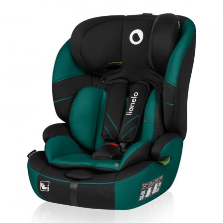 Scaun auto, Lionelo, Levi One i-Size, Universal, Instalare FWF, Cu tetiera reglabila in 10 pozitii, Cu spatar detasabil, 76-150 cm, Conform cu R129, Verde [1]