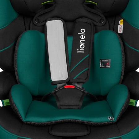 Scaun auto, Lionelo, Levi One i-Size, Universal, Instalare FWF, Cu tetiera reglabila in 10 pozitii, Cu spatar detasabil, 76-150 cm, Conform cu R129, Verde [5]