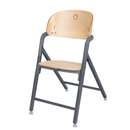 Scaun de masa multifunctional Celia, Lionelo, Din lemn de fag, 6 luni- adult, Reglabil pe inaltime, Spatar lat, Sezut ergonomic, Tavita silicon, Suport de picioare reglabil, Greutate maxima 90 Kg, Gri [13]