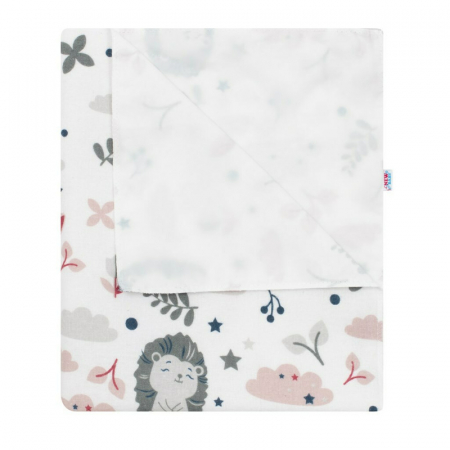 Curat si sanatos - Scutec impermeabil din flanel, Cu multiple intrebuintari, Dimensiune 57x47 cm, New Baby, Animals
