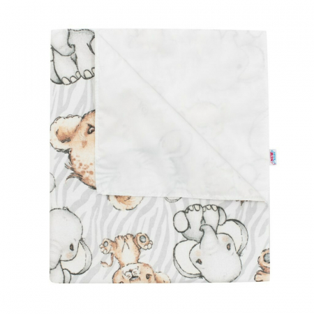 Curat si sanatos - Scutec impermeabil din flanel, Cu multiple intrebuintari, Dimensiune 57x47 cm, New Baby, Baby Zoo