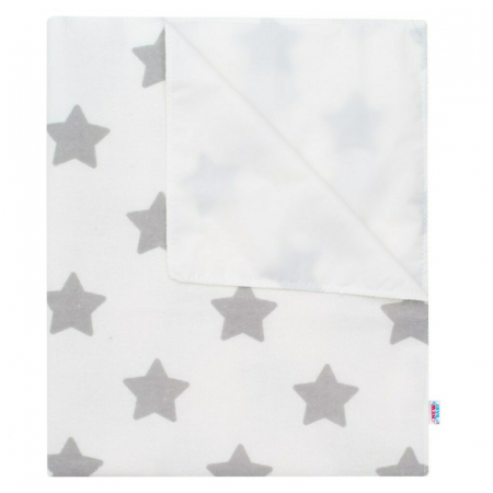 Curat si sanatos - Scutec impermeabil din flanel, Cu multiple intrebuintari, Dimensiune 57x47 cm, New Baby, Stars