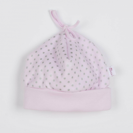 Set 2 piese, New Baby, Include salopeta cu maneca lunga si caciulita, Marime 56, Din bumbac 100%, Angel Pink [2]