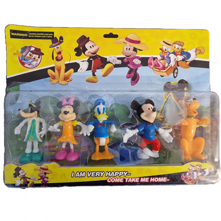 Figurine - Setul de figurine tip Mickey Mouse include cinci personaje inspirate din universul Mickey Mouse.