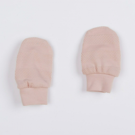 Set 7 piese: body cu maneca lunga, bluza, pantalonasi cu botosei, salopeta fara maneci, caciulita, manusi, botosei, Marime 56, Din bumbac 100%, New Baby, I am Pink [7]
