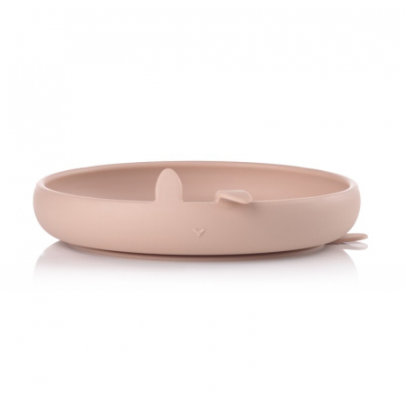 Set complet de masa, Jane, Din silicon, Cu 4 piese, Farfurie, Bol, Lingurita si pahar, BPA free, Pale [3]
