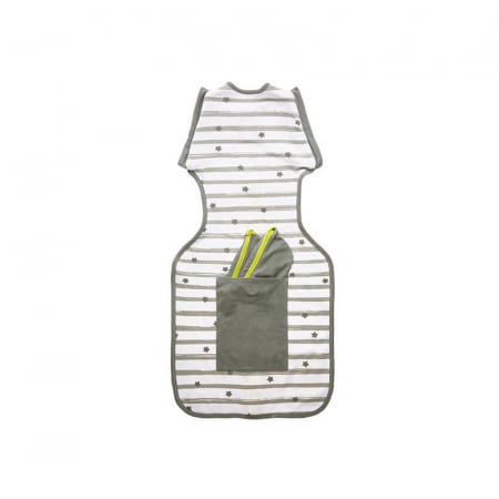 Sistem de infasare 3 in 1, Sleep, Confortabil si sigur, Cu 3 pozitii ale bratelor, Small, Pentru 3 - 6 Kg, Bbluv, Grey [2]