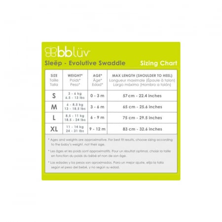 Sistem de infasare 3 in 1, Sleep, Confortabil si sigur, Cu 3 pozitii ale bratelor, Small, Pentru 3 - 6 Kg, Bbluv, Grey [6]