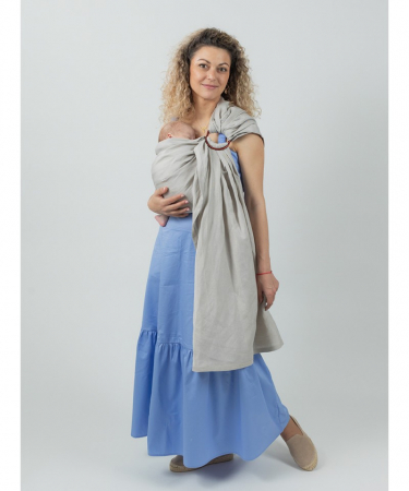 Sling Cu Inele ISARA Silver Grey Bamboo Linen [2]
