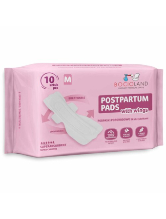 Tampoane absorbante postnatale, Bocioland, Ultra moi, 6 straturi, M, 10 buc [9]