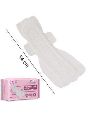 Tampoane absorbante postnatale, Bocioland, Ultra moi, 6 straturi, M, 10 buc [10]