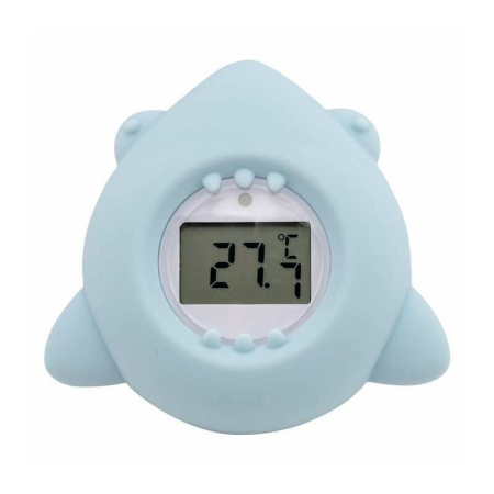 Termometre si pulsoximetru - Termometru digital, FreeON, Shark, Multifunctional, Ecran usor de citit, BPA Free, 0 luni+, Blue