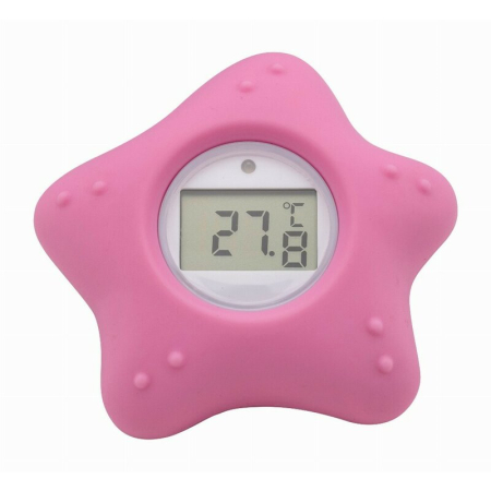 Termometre si pulsoximetru - Termometru digital, FreeON, Starfish, Multifunctional, Ecran usor de citit, BPA Free, 0 luni+, Pink