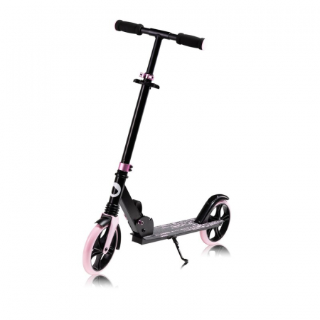 Plimbare si relaxare - Trotineta, Lionelo, Luca, Pentru copii sau adulti, Ultrapliabila, Pana la 100 Kg, Conform cu standardul european de securitate EN14619, Roz