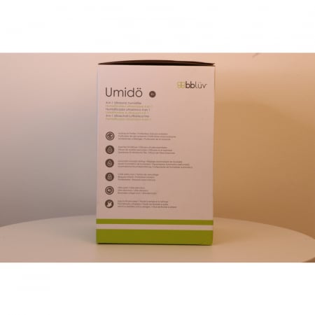Umidificator, Bbluv, Umido, Cu ultrasunete si purificator de aer 4 In 1, Ultra silentios, Include difuzor de uleiuri esentiale, Cu panou de control digital, Cu telecomanda, Alb [10]
