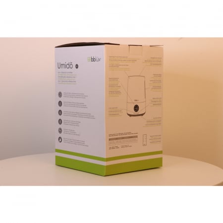 Umidificator, Bbluv, Umido, Cu ultrasunete si purificator de aer 4 In 1, Ultra silentios, Include difuzor de uleiuri esentiale, Cu panou de control digital, Cu telecomanda, Alb [11]
