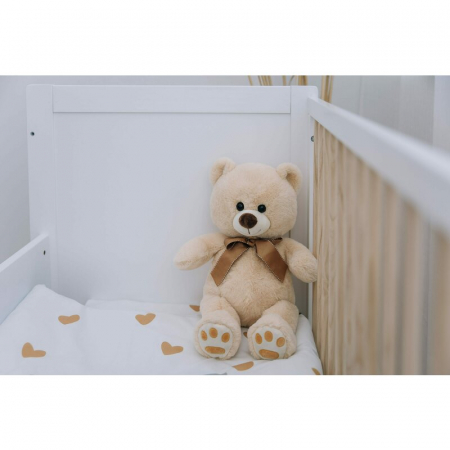 Ursulet de plus, Free2Play, Cosy, Moale, Cu fundita eleganta in jurul gatului, 45 cm, 0 luni+, Beige [2]