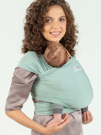 Marsupi ,Wrap-uri , Slinguri - Wrap Elastic ISARA Frosty Green
