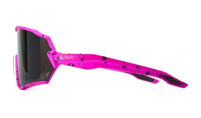 Ochelari Atom Brush/Pink - Lentila polarizata cu protectie UV. Rama roz neon. Model 3 - 1. [3]