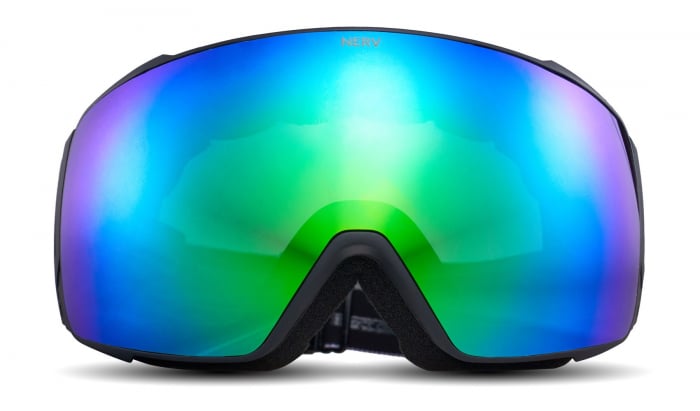 Ochelari NERV pentru ski si snowboard Focus Black/Green + Lentila Yellow [2]